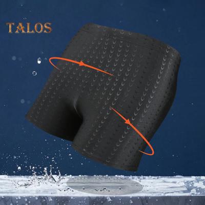 Dehnbare Badehose für Herren, schnelltrocknend, Strandshorts mit Kordelzug in der Taille, Tauch-Boxershorts zum Schwimmen, Surfen, Wassersport