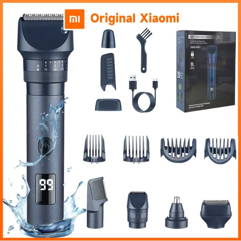 Xiaomi5-IN-1 Electric Shavers and Hair Clippers Waterproof Wet/Dry Beard Shaver Full Body Wash Electric Shaver for Men