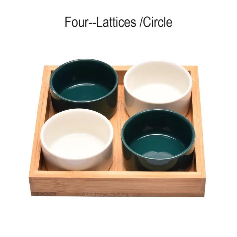 Divided Snack Platter with Storage Tray Dried Fruit Bowl Snack Plates for Chips and Dip Dry Spice Candies Dried Fruits