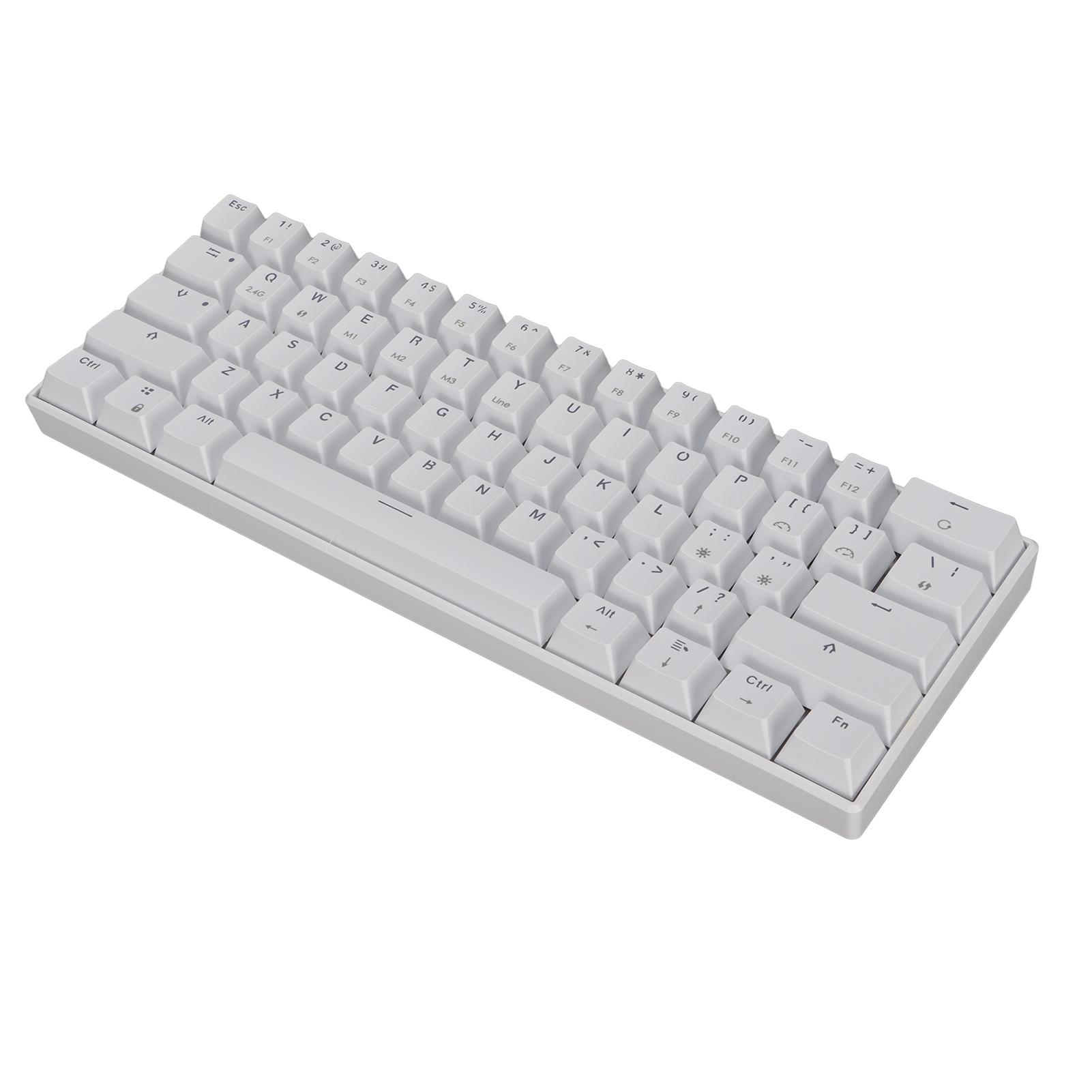 

READSON Mechanical Keyboard 61 Keys 3 Modes Compact Ergonomic Layout Gaming Keyboard for Work Study Brown axis