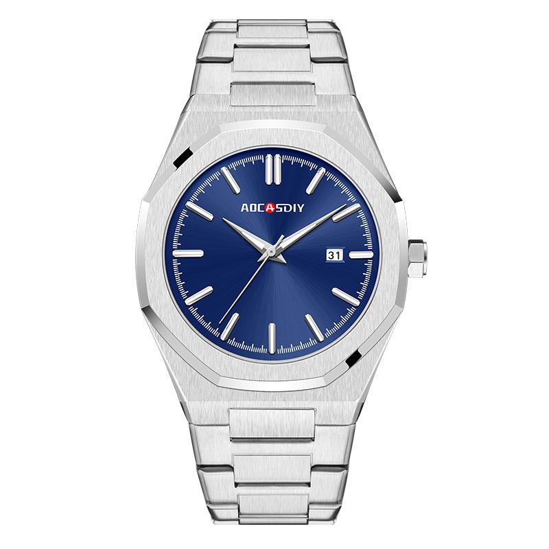AOCASDIY Luxury Man Wristwatch Business Waterproof Luminous Date Square Men's Watches Clock Alloy Quartz Men Watch reloj hombre