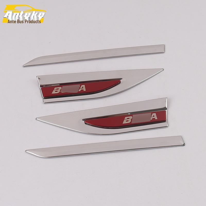 Bora Fender Side Marker Stainless Steel Trim & Sequins (18 Pieces)