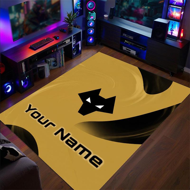 Crystal Velvet Rug Wolverhampton Wanderers Football Print Custom Name Text Floor Mat Home Decor