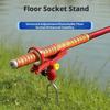 Stainless Steel Fishing Rod Holder - 37cm Adjustable Sea & Hand Fishing Stand