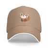 Red panda happy Baseball Cap Military Cap Unisex beach hat custom Hat Vintage Caps Women Unisexs