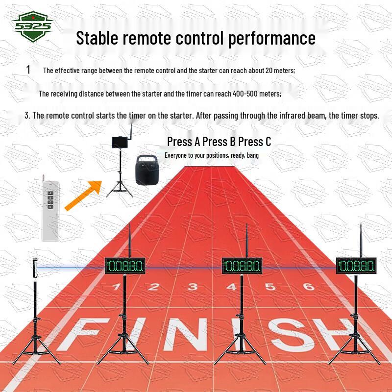 5325 Infrared Laser Automatic Track & Field Sprint Timer