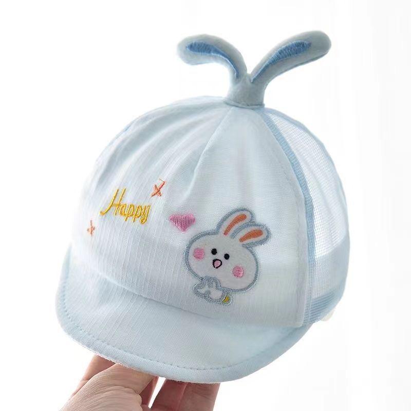 

Baby Sun Hat For Summer With Adjustable Chin Strap And Cotton Material For Newborns синий