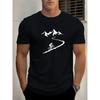 Summer 100 Pure Cotton Unisexs Casual Loose And Fashionable Cycling Pattern Printed Sports Short Sleeved Round Neck Tshirt Top