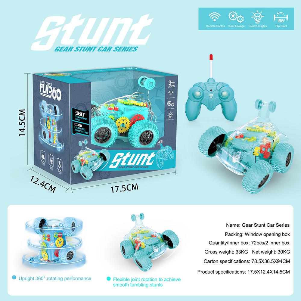 

Прозрачный механизм, игрушечный самосвал, устойчивый к падениям, переворачивающийся автомобиль с дистанционным управлением зелёный