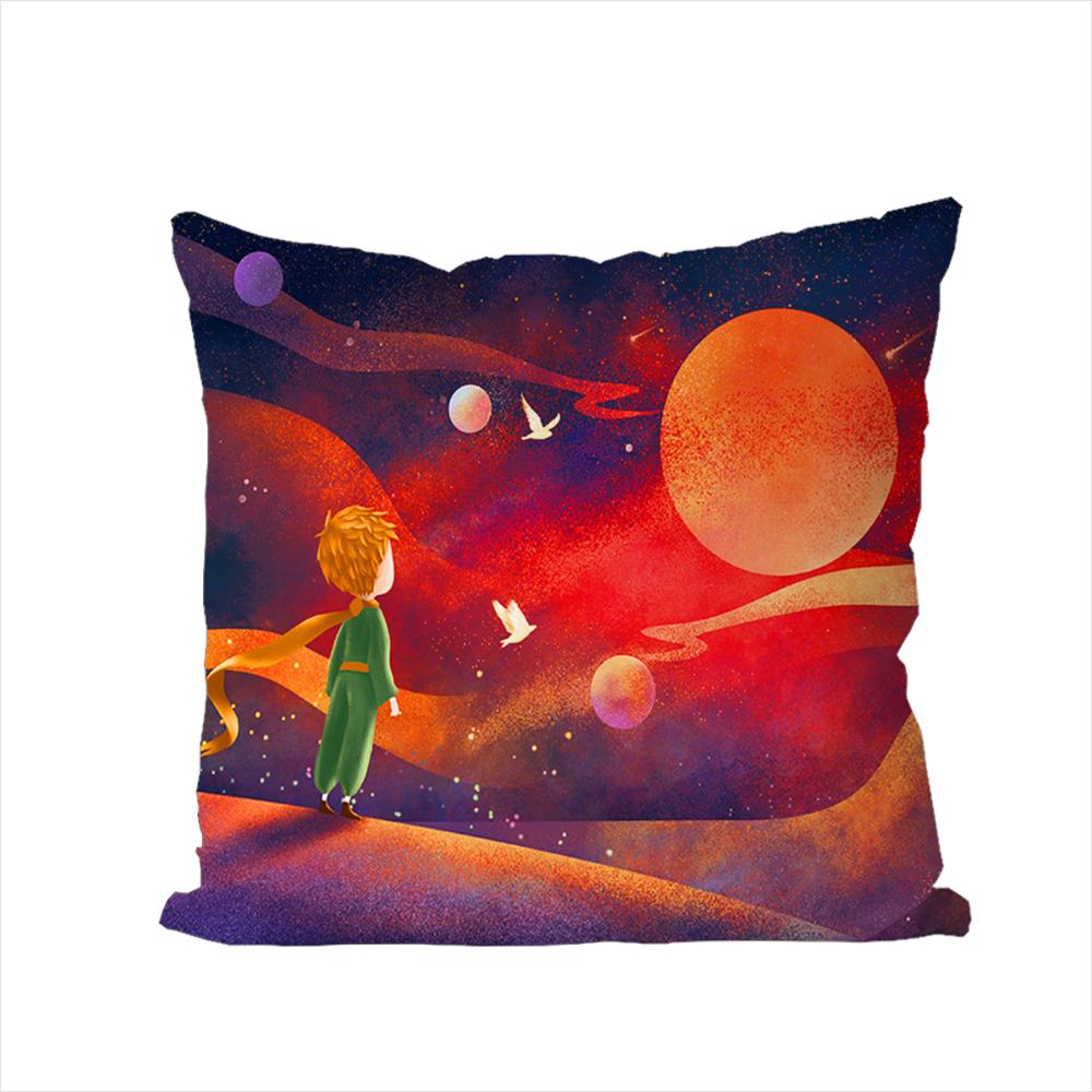 The Little PPrince Pillow Case For Car Sofa Decorative Home Doublesided Print Plush Square Throw Pillow Cushion Cover