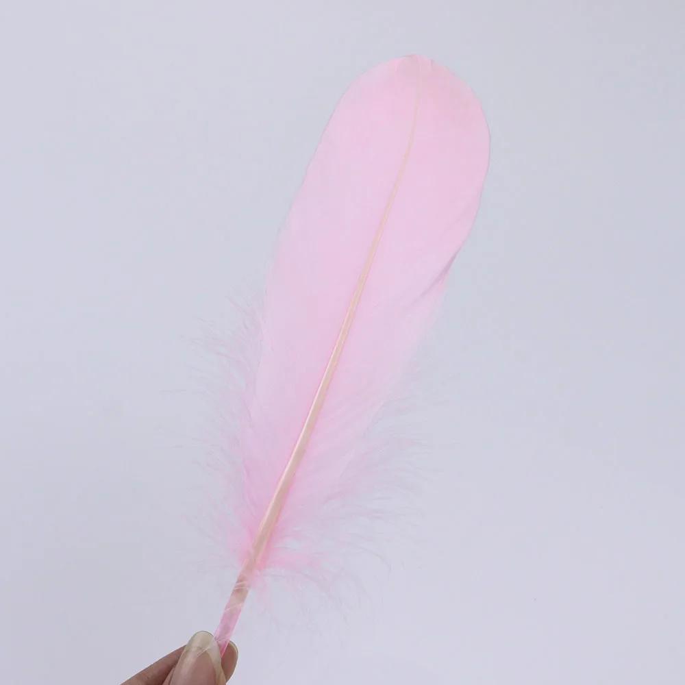 Premium White Swan Goose Feathers 15-20cm 50PCS/Lot 28 Colors for Jewelry Making Wedding Decor Crafts DIY Feather Accessories