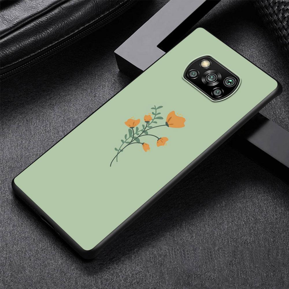 

Фиолетовый чехол с фоновым узором для Xiaomi Poco X3 NFC X5 F4 F3 M4 Pro X4 GT M5s M5 Pocophone F1 M3 черный чехол для телефона TPU Xiaomi Poco X5 Pro