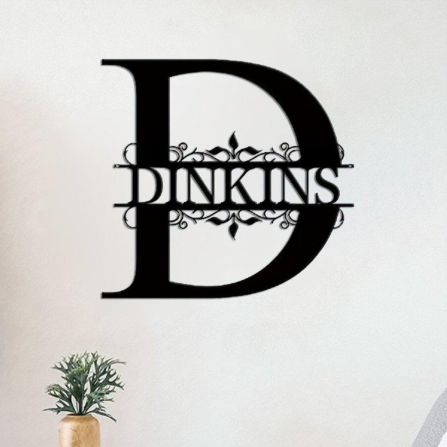 Custom Iron Nameplate - Personalized Outdoor Letter Sign, Outdoor/Indoor Wall Art Decoration, Presents for Weddings/Housewarming