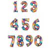 Aluminium-Ballon - Regenbogen-Zahl - 63 x 88 cm - Mehrfarbig - Mit Helium/Luft aufblasbar