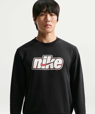 Sportswear Club French Terry Crewneck Sweatshirt M - Black: Sale / If0698-010
