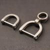 Screw in Shackle Semicircle D Rings DIY Crafts Horseshoe U Shape D Rings Buckle