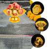 1 Piece Lotus Offering Plate Smooth Finish Fruit Snack Tray for Temple Use Vintage Buddhist Worship Supplies Easy Clean Design