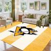 Pittsburgh Penguins Design Crystal Velvet Rug Soft Decorative Mat for Bedroom Entrance