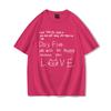 Funny Love Quote Cat Unisexs TShirt Casual Top for Cat Lovers Cotton Harajuku Trend Girls Short Sleeve Tee Hip Hop T Shirt