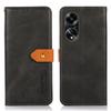 KHAZNEH For Oppo A1 5G Shockproof PU Leather Phone Cover Cowhide Texture Wallet Stand Case