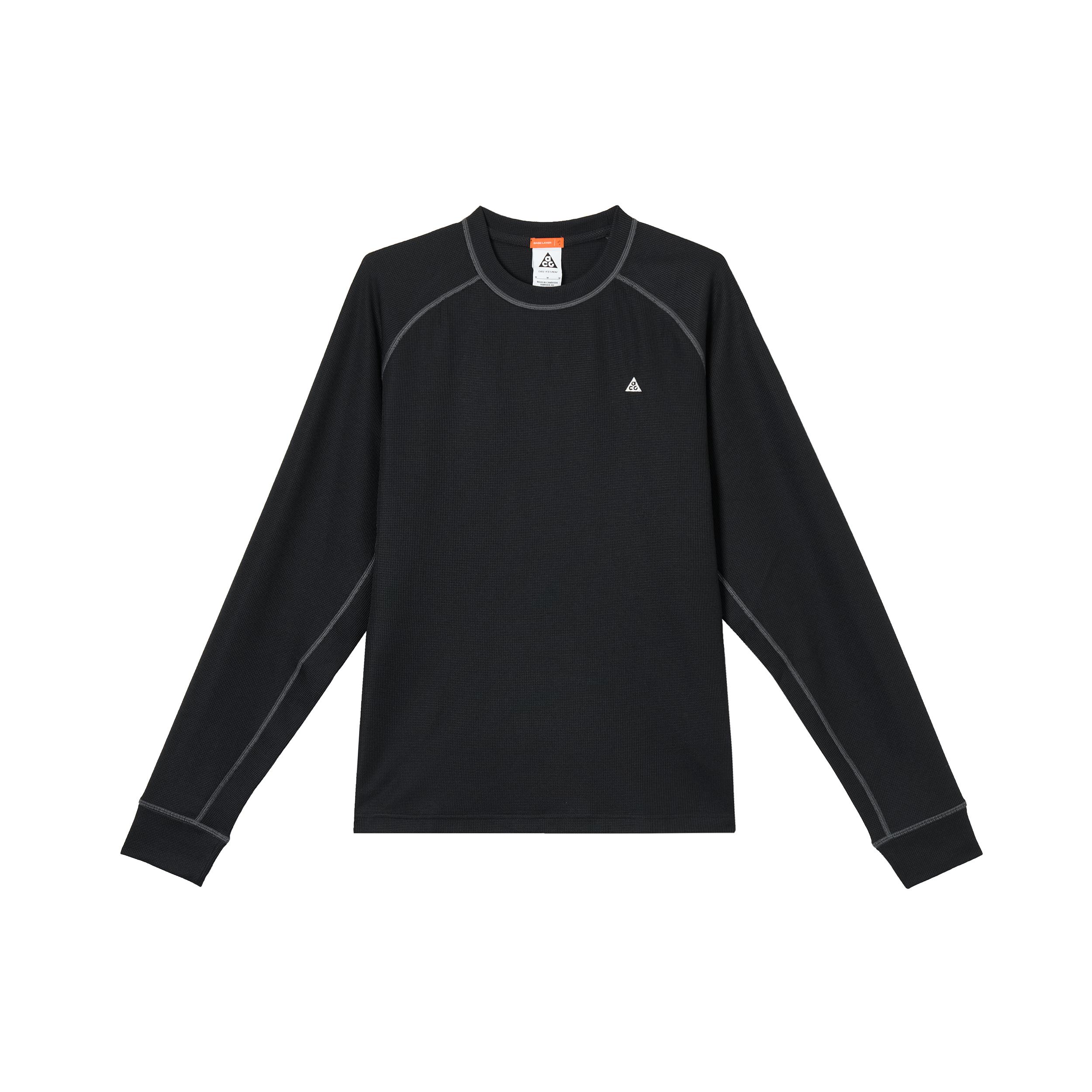 Nike ACG T Shirts Men s Black Crew Neck Moderate HV0586-010 M