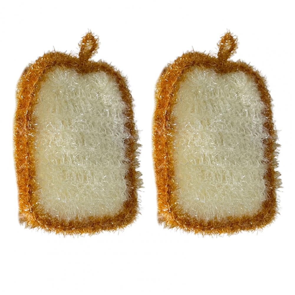 Household Dishcloth Toast-Shaped Kitchen Scrubbers Compressed Cellulose Dish Sponge for Kitchen Cleaning Supplies