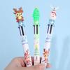 Boy Girls School Decor Santa Claus Pen Merry Christmas Cartoon Ball-point Pen Xmas Stationery