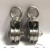 Double Wheel Quiet Bearing Pulley With Safety Lock U Grooves Bearing Pulley For Warehouse And Home Use