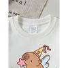 Kids Sweatshirt, Crew Neck Fashion Top, Fun "Cute Fairy Mole" Patterned Sweatshirt, Suitable for Everyday Casual Wear