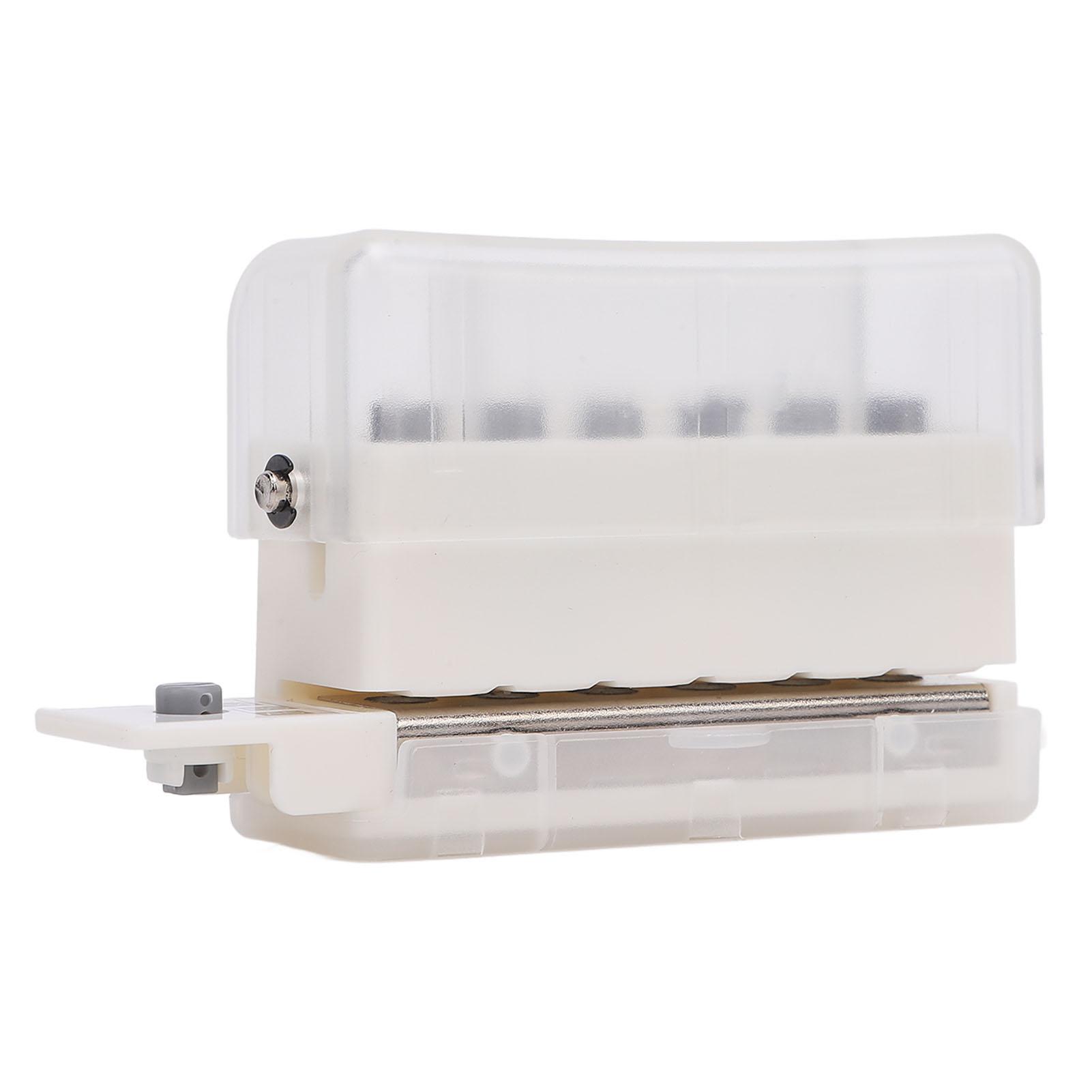 

6 Hole Paper Punch 5.5mm Hole Diameter 9.5mm Spacing Portable Mini Loose Leaf Punching Machine