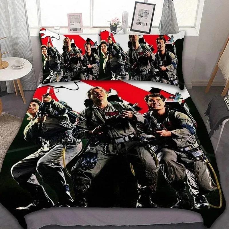 Fashion G-Ghostbusters Print Duvet Cover Set Bedding Sets Twin Queen King Size Kids Adult Size Home 2/3piece set Textiles