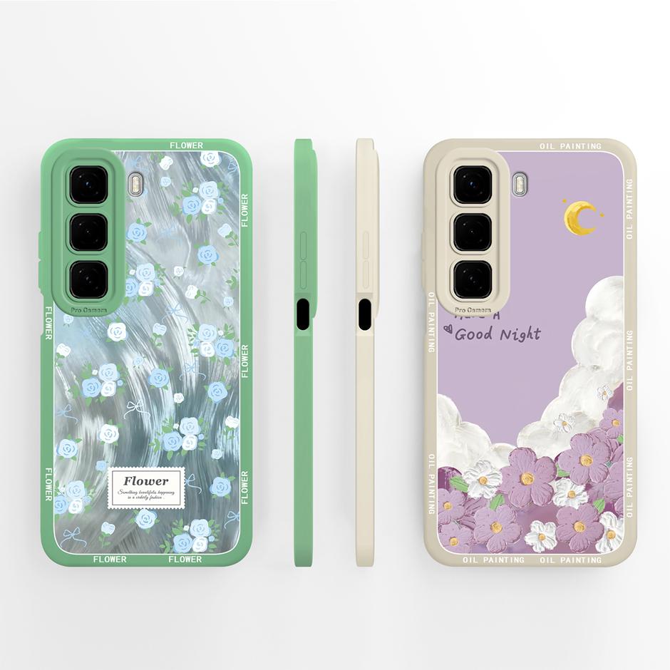 For Infinix Hot50 50i 50Pro 50Pro+ Case Lovely Cat Panda Fall Prevention Unique Phone Cover For Infinix Hot 50 Pro Plus 50i Capa