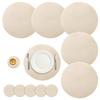 Set of 6 Round Braided Placemats Table Mats Woven Non-Slip Dining Table Heat Resistant Bowl Pads Kitchen Drink Cup Coasters