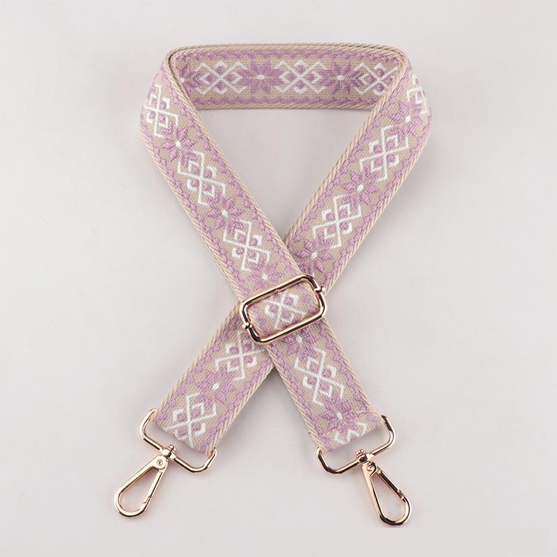 New Women's Crossbody Canvas Bag with Woven Bag Wide Shoulder Strap Replacement Bag Shoulder Strap Versatile Fashion Accessories