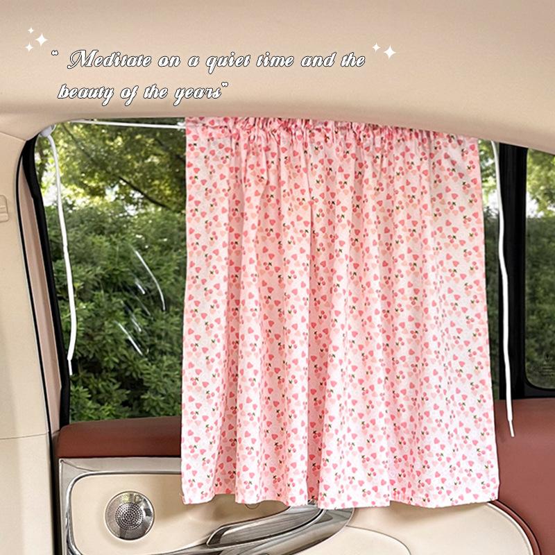 Suction Cup Curtain In The Car Window Sunshade Cover Cartoon Universal Side Window Sunshade Uv Protection For Kid Baby Children