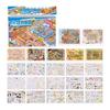 7 Scenes Miniature Scene Sticker Shop Theme Scene Sticker Book 3D Mni Cabin Stickers  DIY Crafts