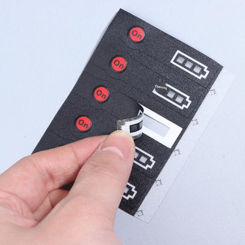 5/10 ks 14,4V 18V pouzdro na lithiovou baterii LED klíčová nálepka štítek pro Li-Ion baterii LED nálepka štítek balení