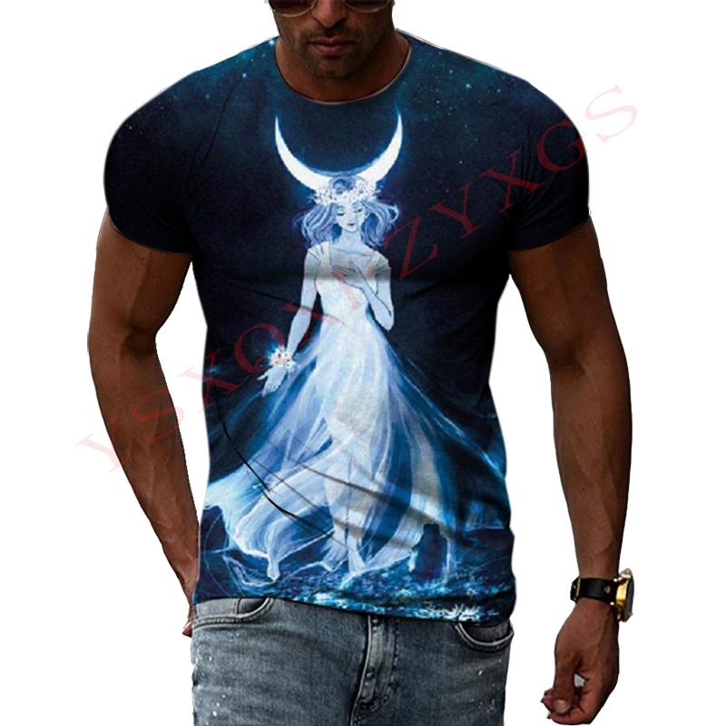 Taurus Story Domineering Fashion Original 3D Harajuku Printing Mighty Personality Men And Women Short-Sleeved Round Neck T-shirt