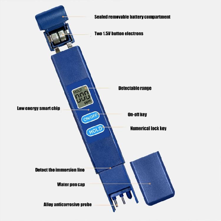 Efficient TDS Analyzers Water Tester Battery Powered for Continuous Use in Homes and Professional Water Testing