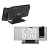 Projection Digital Alarm Clock Automatic Dimming LED Mirror Screen Electronic Clock for Bedroom