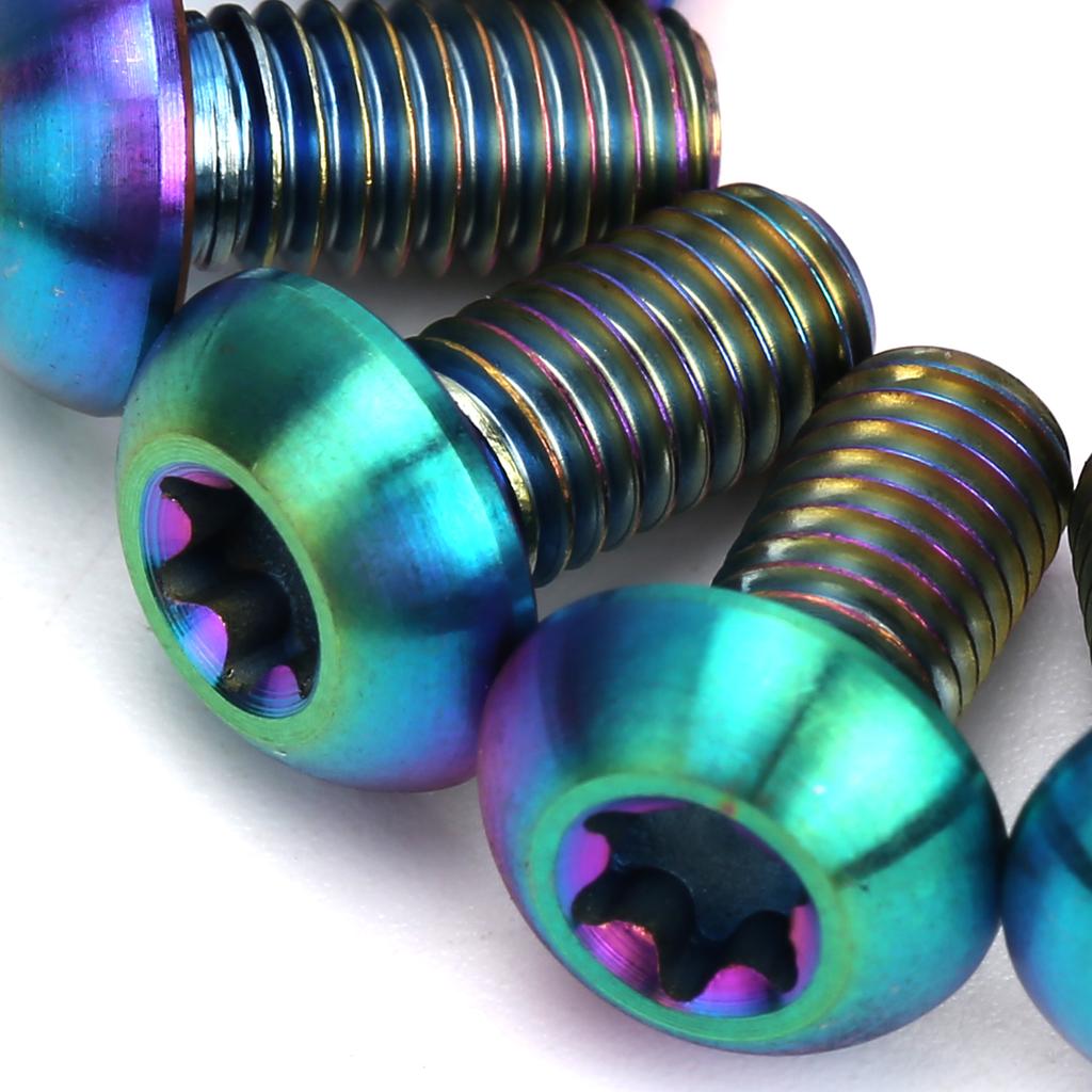12Pcs   Disc Brake Rotor Screws   Alloy Bike Screw Accessory M5x10mm