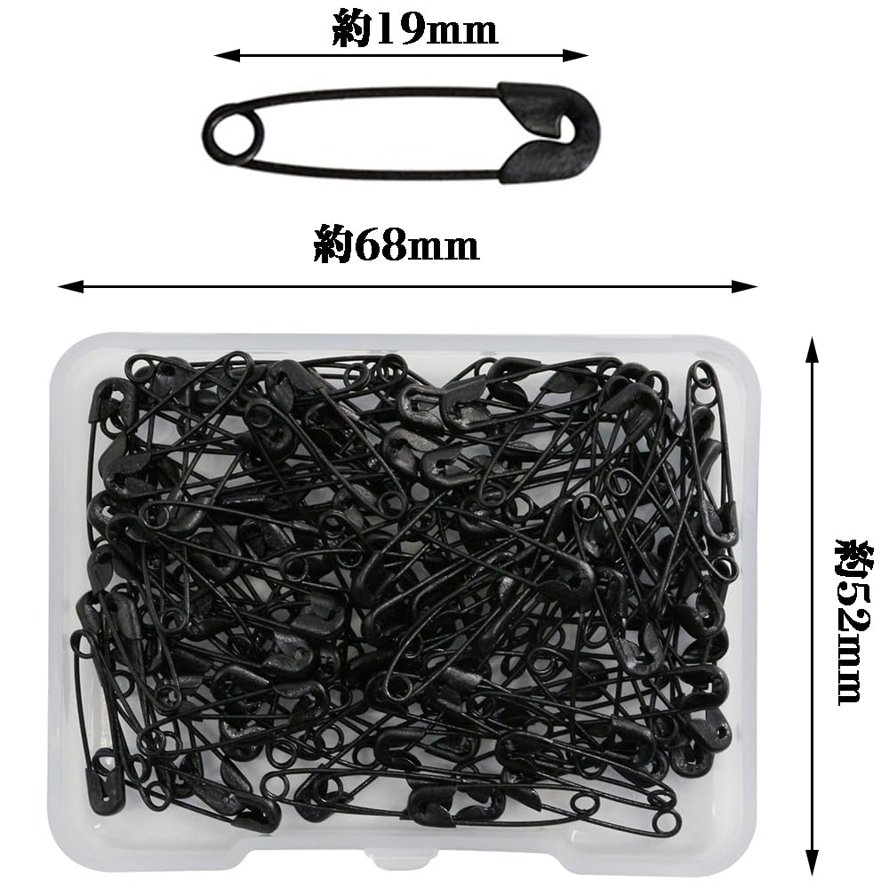 Metal Safety Black Safety Tie Quilt Sewing Brooch Craft DIY Scarf Shawl Black Pins, Pins, Pins, Pins, Pins, Pins, Pins, Tags, Tags, Tags, 19mm,