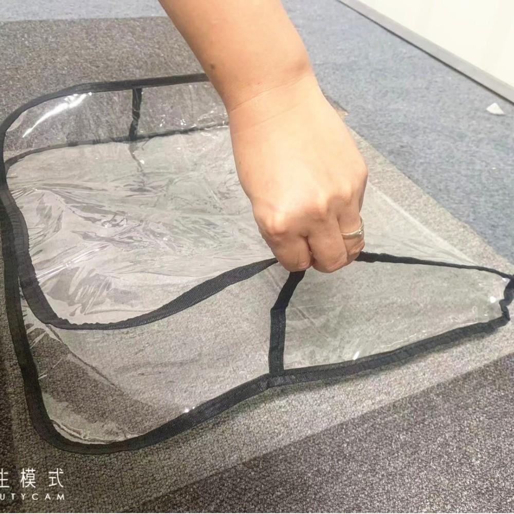 Transparent Barber Chair Backrest Cover Dustproof Anti-fouling Waterproof Slipcover PVC Anti-Scratch Furniture Protector