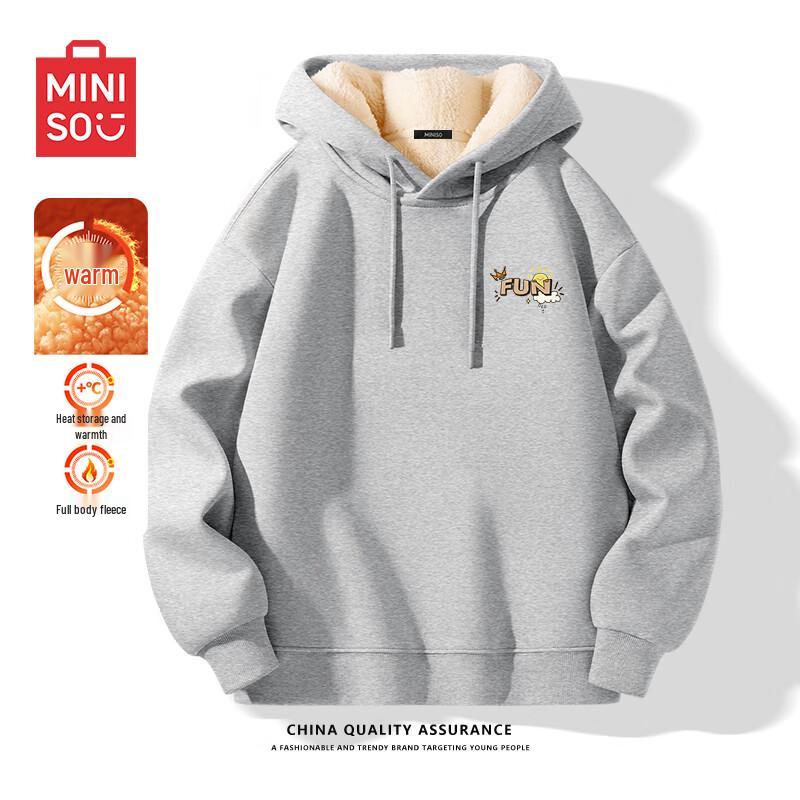 MINISO Men's Heavyweight Hooded Sweatshirt