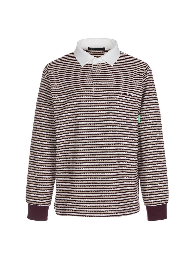 Beomyudageulaeseu Oversized Terry Long Sleeve Shirt_Wine