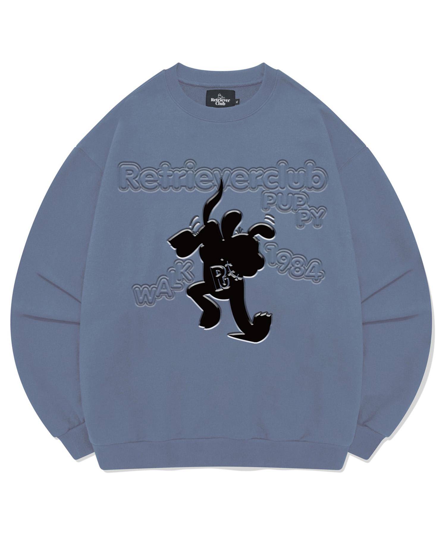 Retriever Club Cartoon Crewneck [Baby Blue] Baby Blue/Xl