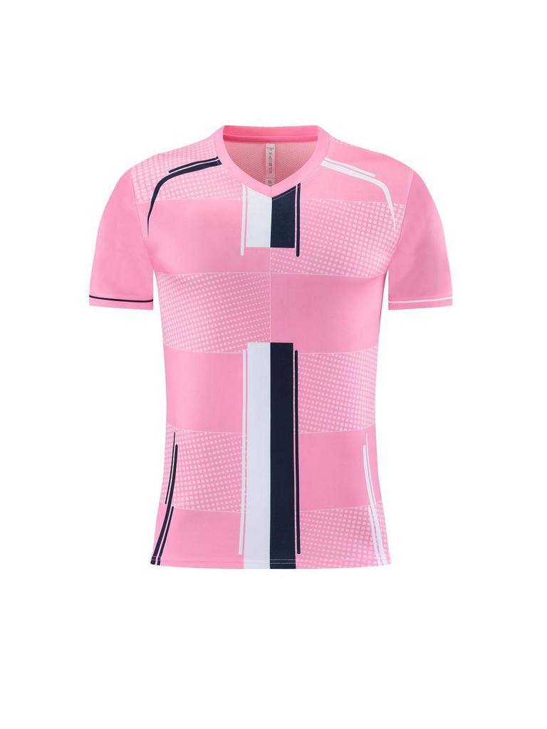 Custom Quick-Dry Polyester Football Jersey Short Sleeve Team Kit with Logo