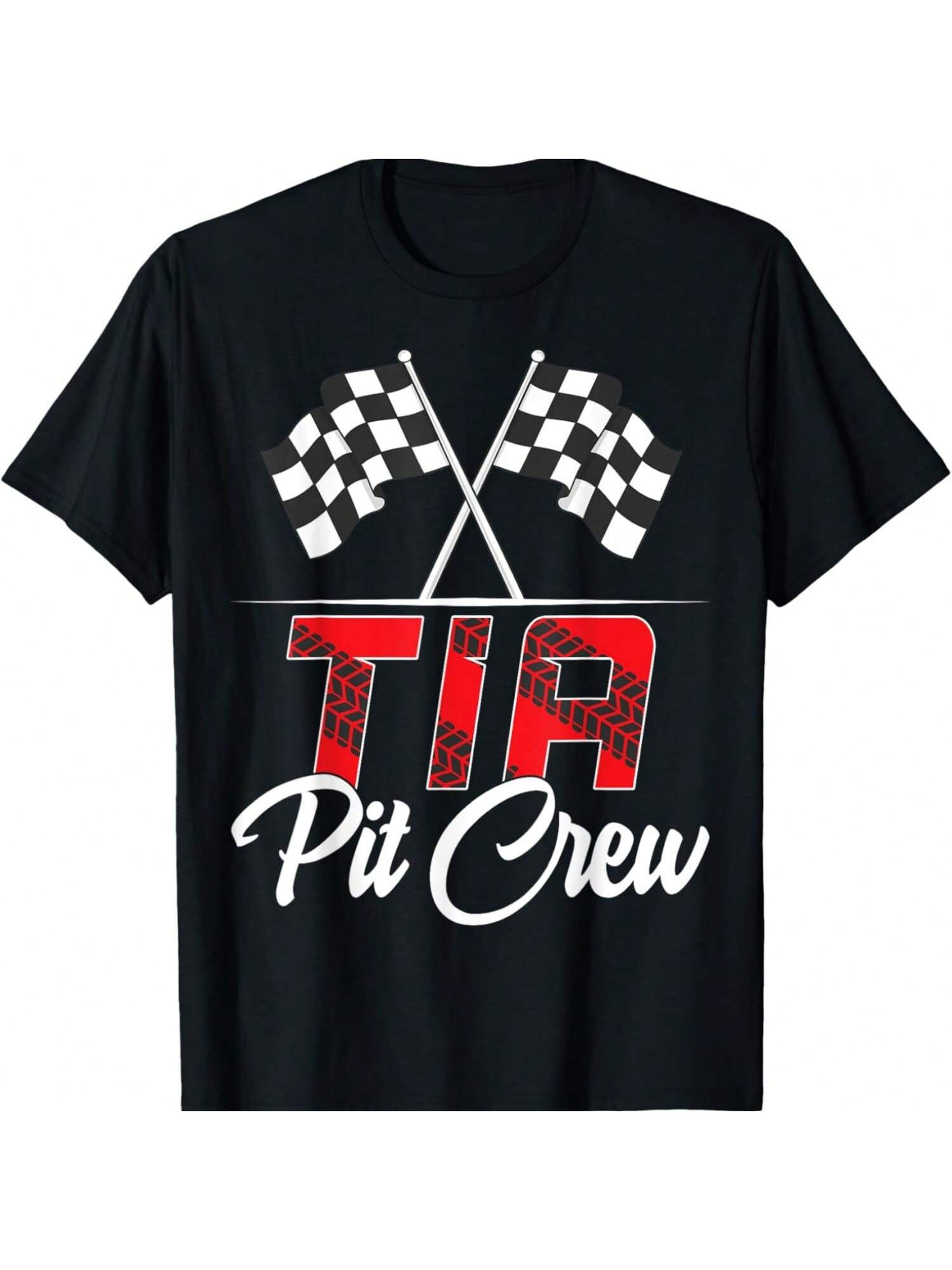 

Camiseta de la tripulación del equipo de boxes de la familia de fiesta de cumpleaños de carreras de autos XXXXXL чёрный