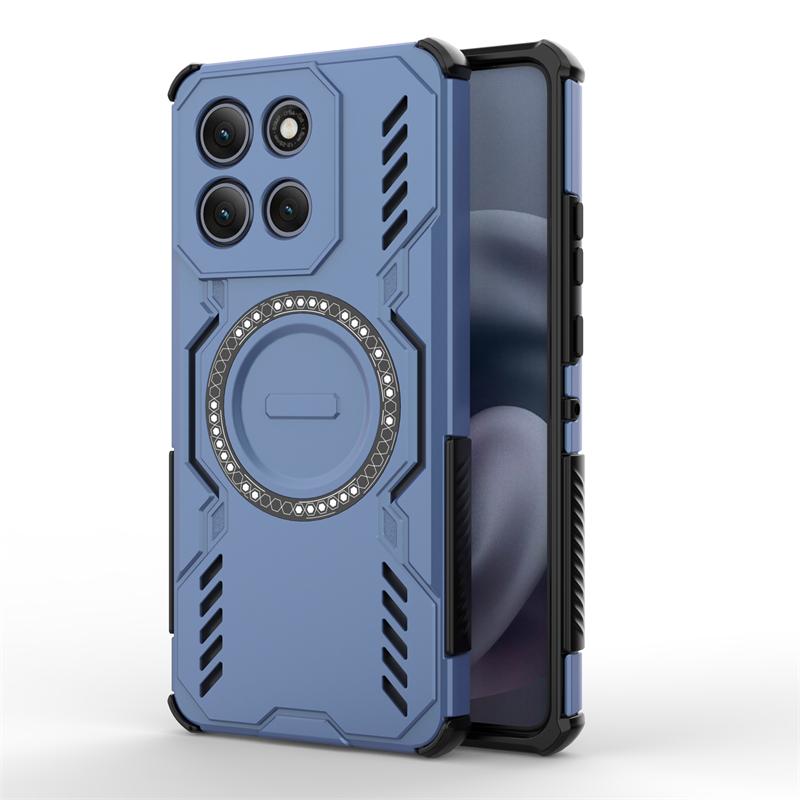 Armor Case For Motorola Moto G86 Power Magnetic Adsorption Wireless Charge Cover Moto G86 Power Case For Moto G86 Power Case