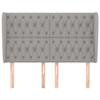 VidaXL Headboard with Ears Light Grey 147x23x118-128 Cm Fabric3118290